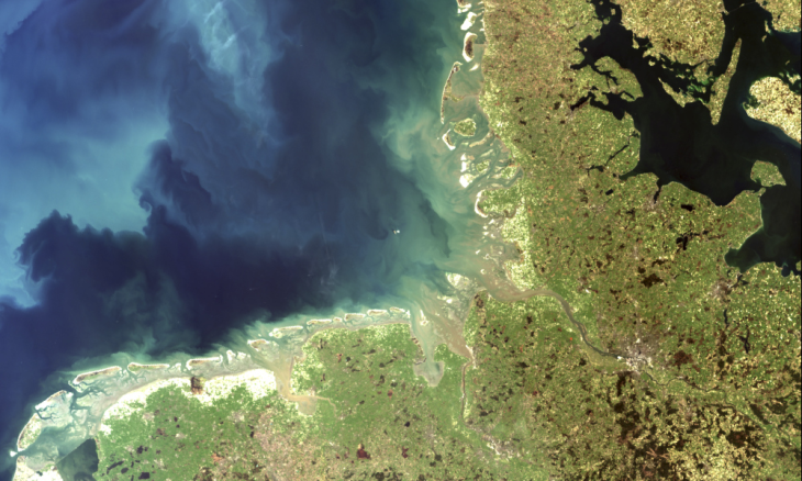 Satellitenbild der deutschen Nord- und Ostsee