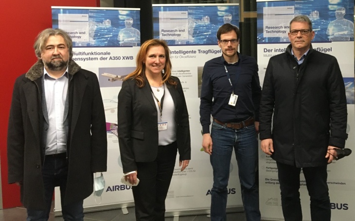 VIPCOAT OIST: Mikhail Zheludkevich (Hereon), Natalia Konchakova (Hereon), Malte Burchardt (AIRBUS) and Peter Klein (Fraunhofer ITWM)