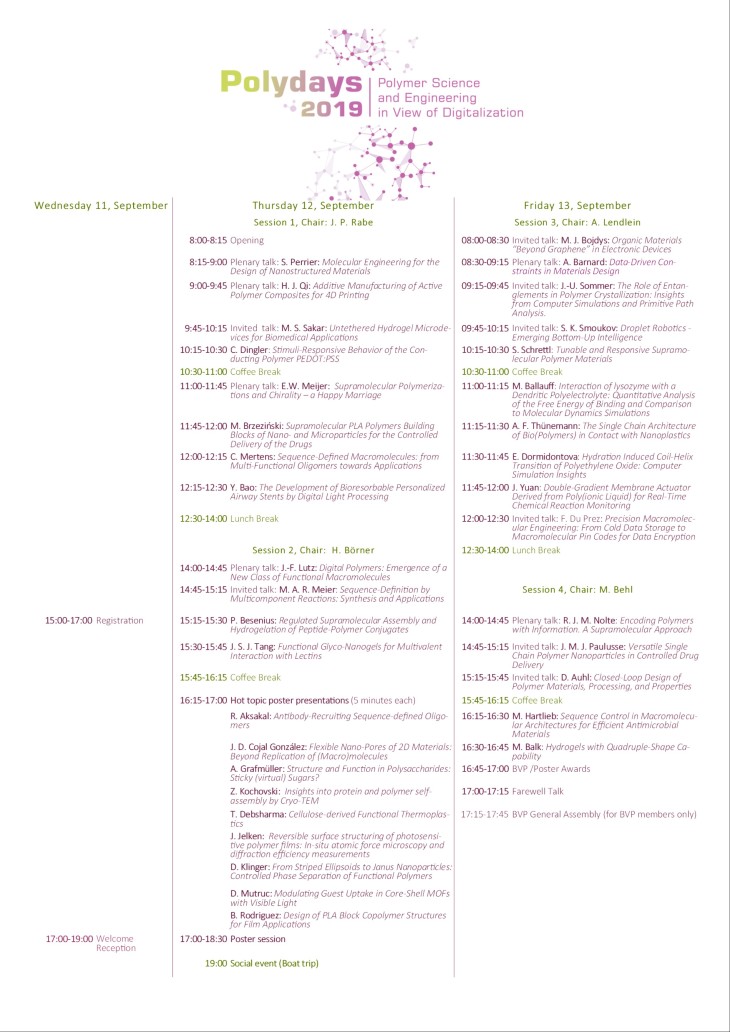 Polydays 2019 program_one page